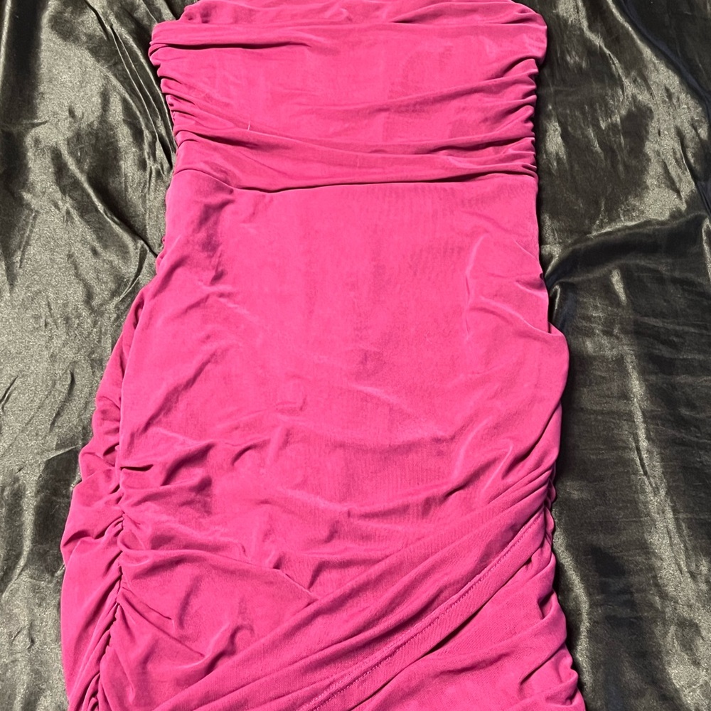 Elegant PurpleStrapless Dress